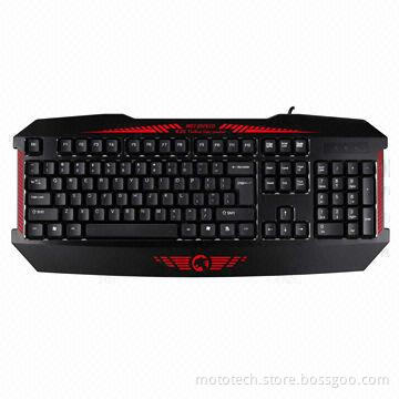 Wired computer gaming backlight keyboard, waterproof design